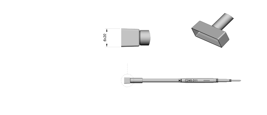 C245311 - Chrome finish, designed for plastic rivets